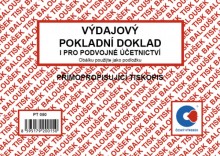 Ostatní - Výdajový pokladní doklad, podvojné účetnicví A6 NCR Baloušek PT050